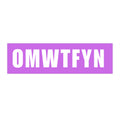 Bumper Sticker — "OMWTFYN" Bold Purple Decal (Funny Travel Car Sticker)