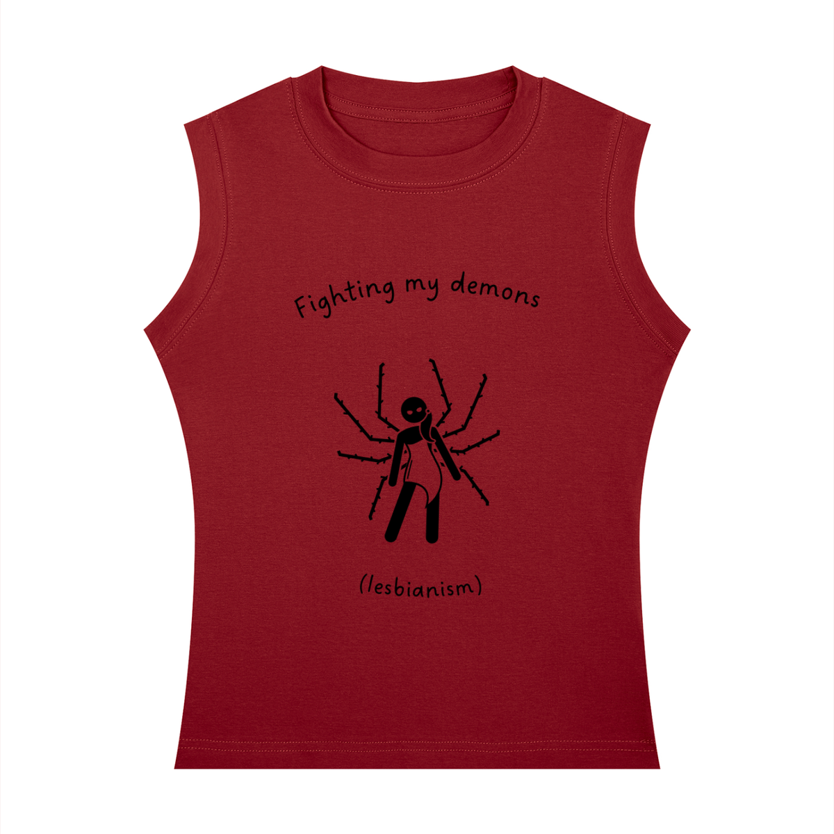 Fighting my Demons Crewneck Tank Top