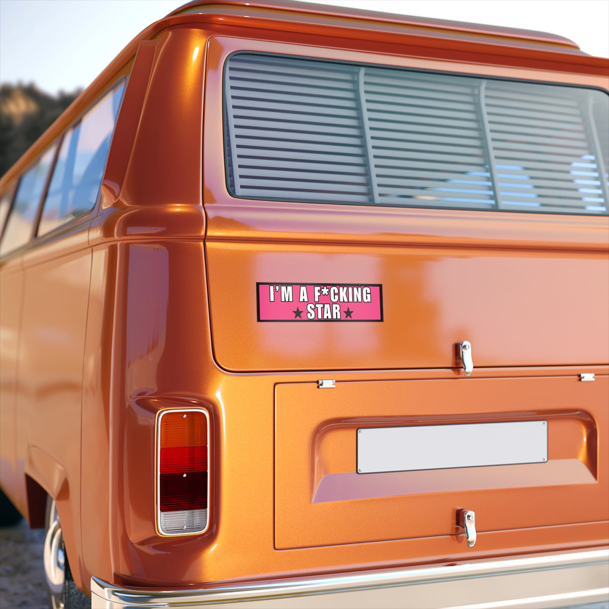 Bumper Sticker — “I’m a F*cking Star” Pink Bold Decal