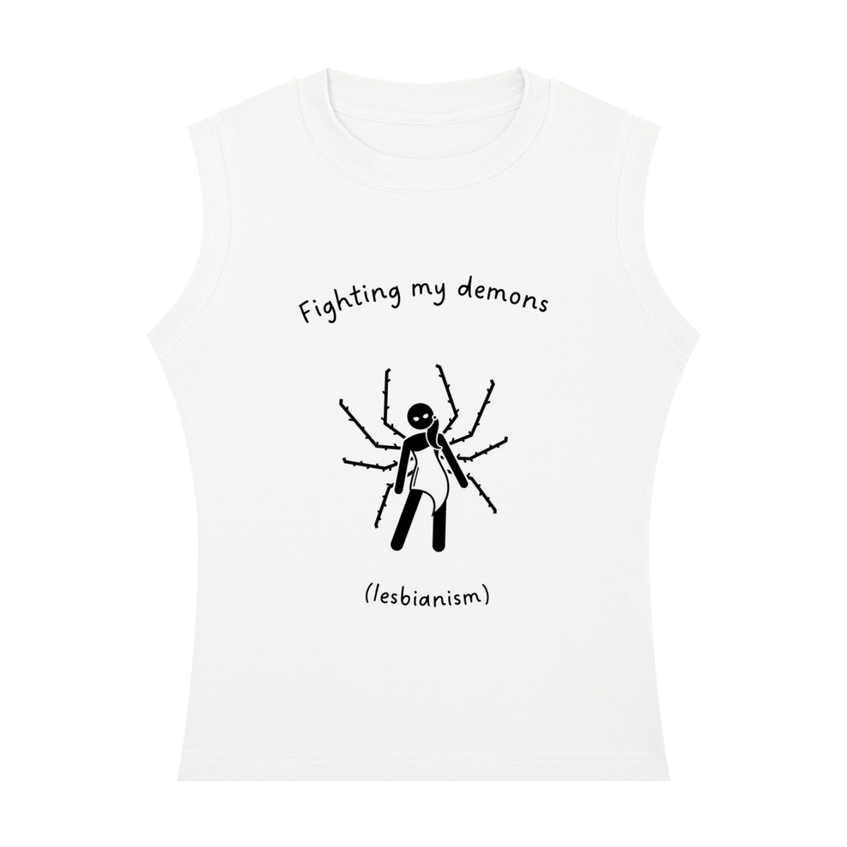 Fighting my Demons Crewneck Tank Top