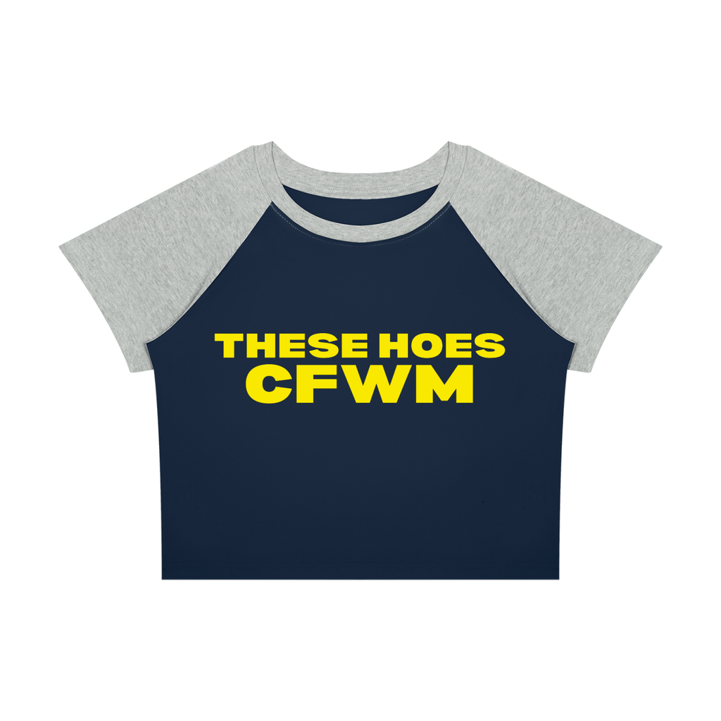 These Hoes CFWM Raglan Color Block Baby T-Shirt