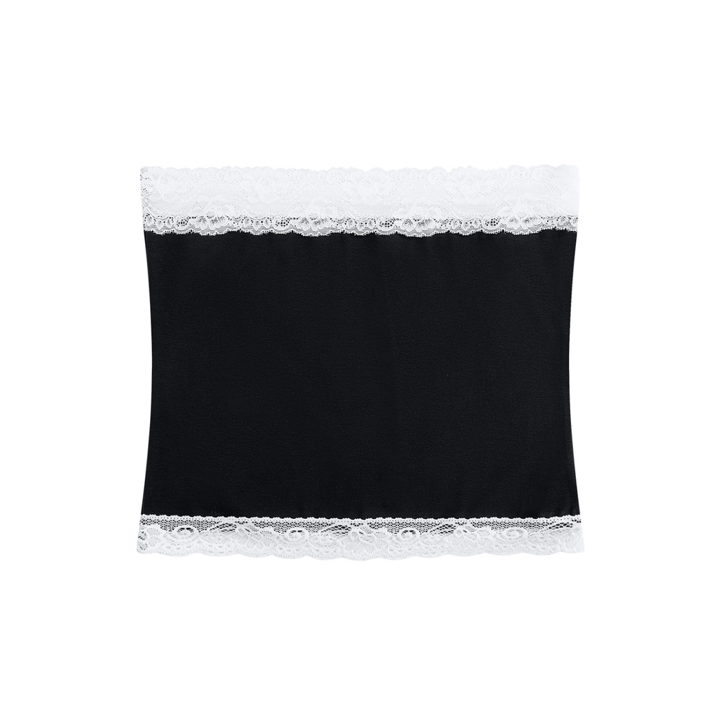 Women's Cropped Paneled Tube Top